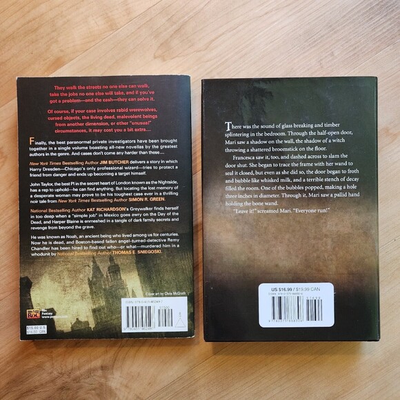 Urban Fantasy / Magic 2 Book Lot Short Stories Butcher Green Richardson Gaiman - Picture 2 of 10